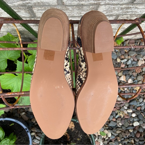 Madewell Gloria Snakeskin Print Pattern Ankle Booties Size 7 - Picture 9 of 14